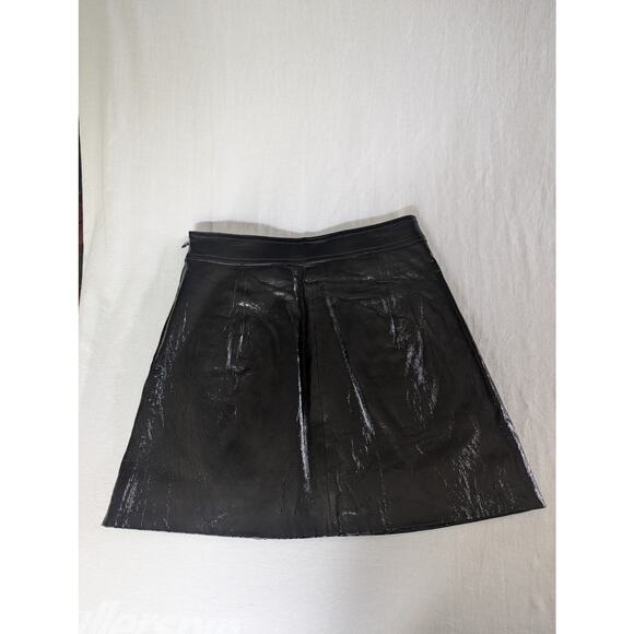 DEREK LAM 10 CROSBY Skirt Size 2 Patent Leather Mini $795 Party Date Night Moto - Picture 8 of 13